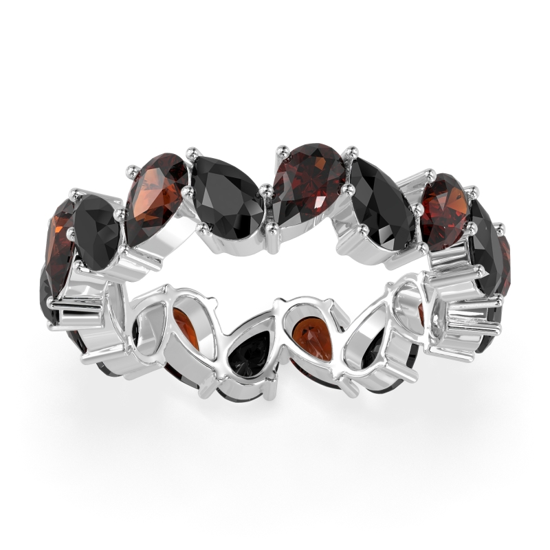 Twisted Pear Shape Eternity Taya Band