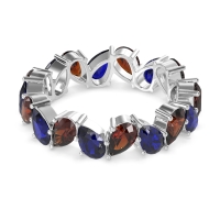 Twisted Pear Shape Eternity Taya Band