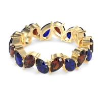 Twisted Pear Shape Eternity Taya Band