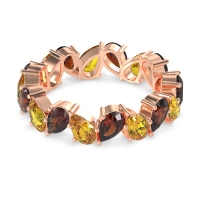 Twisted Pear Shape Eternity Taya Band