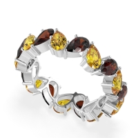 Twisted Pear Shape Eternity Taya Band