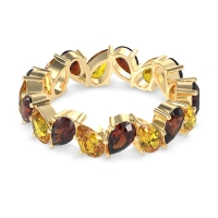 Twisted Pear Shape Eternity Taya Band