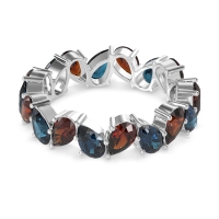 Twisted Pear Shape Eternity Taya Band