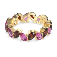 Twisted Pear Shape Eternity Taya Band