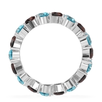 Twisted Pear Shape Eternity Taya Band