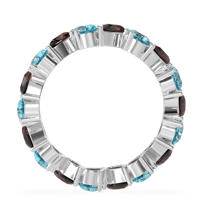 Twisted Pear Shape Eternity Taya Band