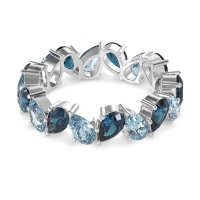 Twisted Pear Shape Eternity Taya Band