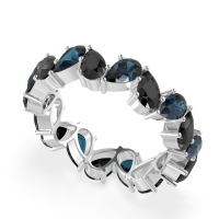 Twisted Pear Shape Eternity Taya Band