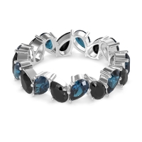 Twisted Pear Shape Eternity Taya Band