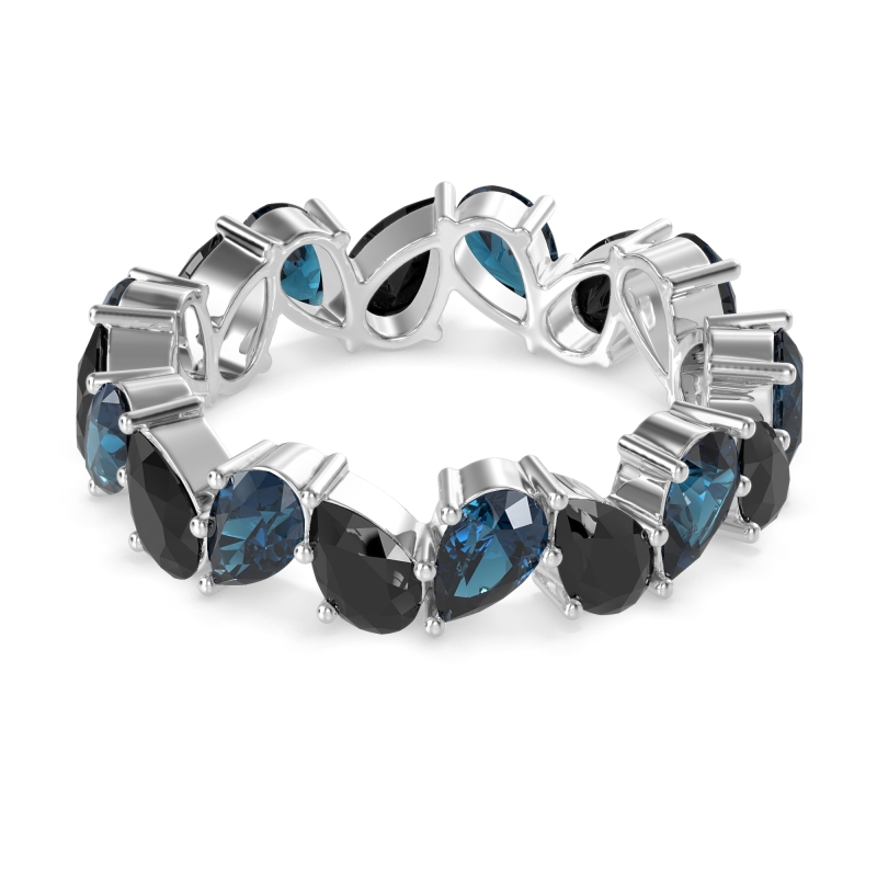 Twisted Pear Shape Eternity Taya Band