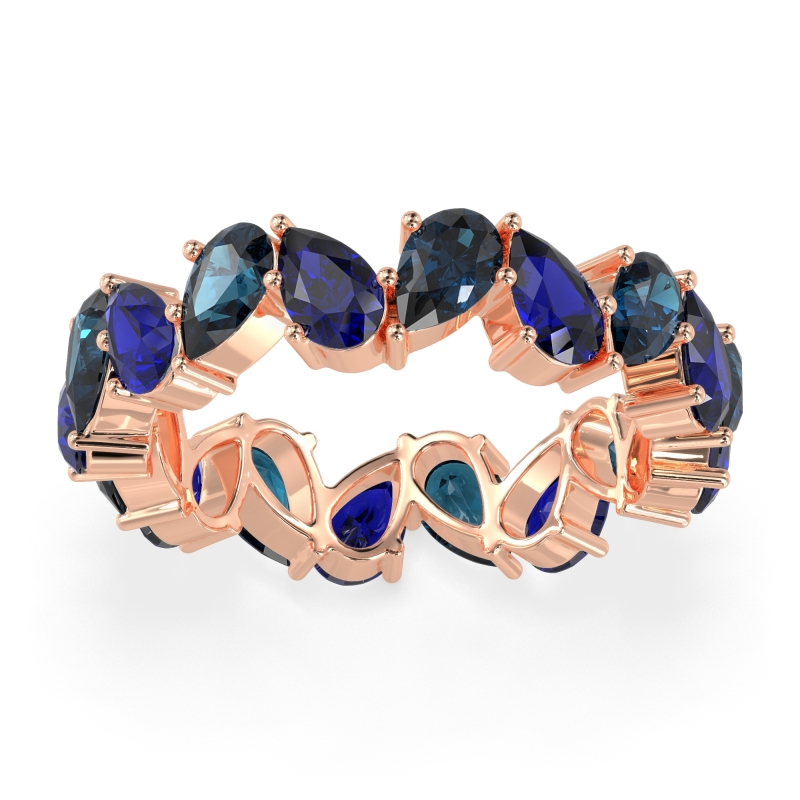 Twisted Pear Shape Eternity Taya Band