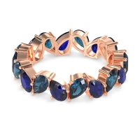 Twisted Pear Shape Eternity Taya Band