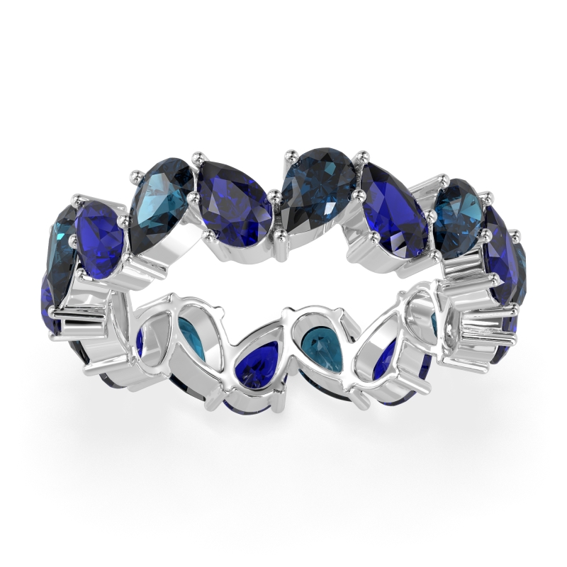 Twisted Pear Shape Eternity Taya Band