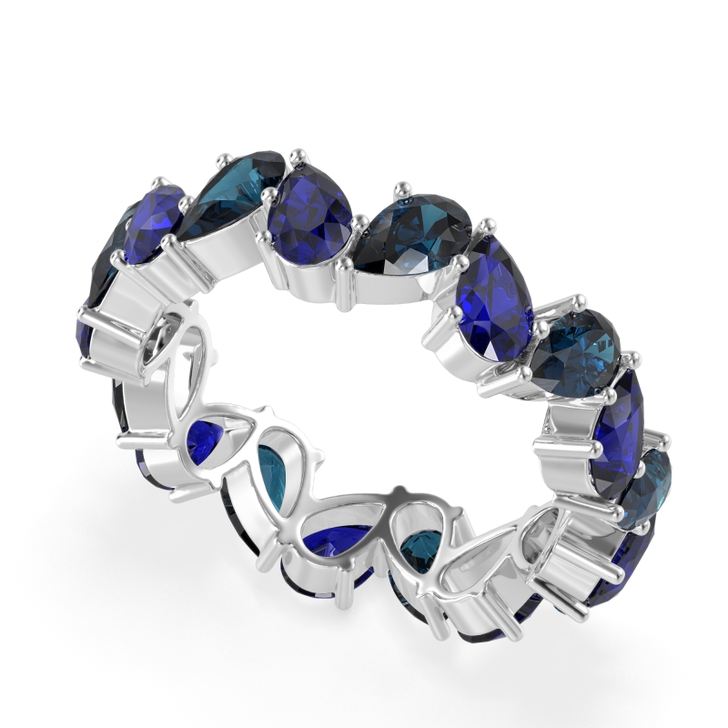 Twisted Pear Shape Eternity Taya Band