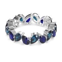 Twisted Pear Shape Eternity Taya Band