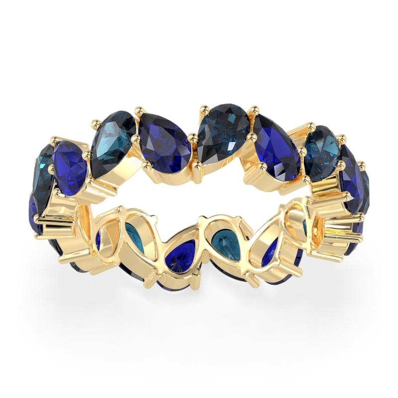 Twisted Pear Shape Eternity Taya Band