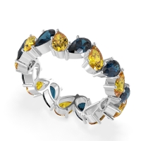 Twisted Pear Shape Eternity Taya Band