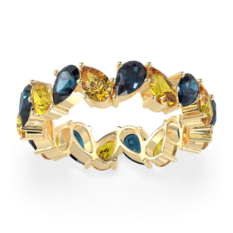 Twisted Pear Shape Eternity Taya Band