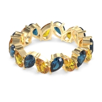 Twisted Pear Shape Eternity Taya Band