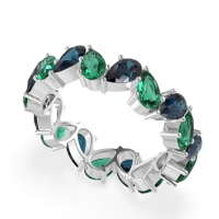 Twisted Pear Shape Eternity Taya Band