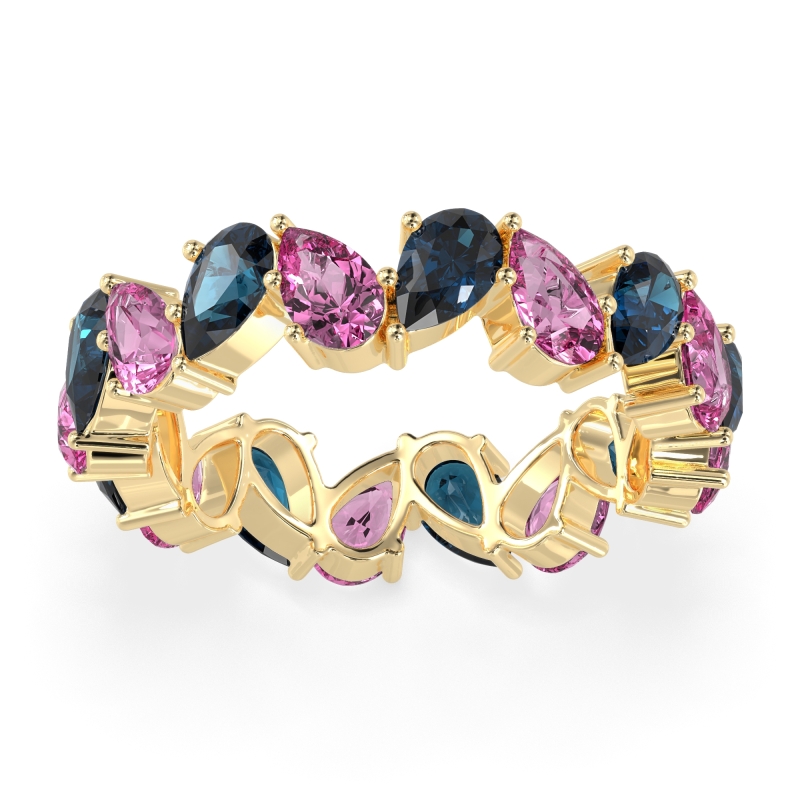 Twisted Pear Shape Eternity Taya Band