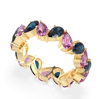 Twisted Pear Shape Eternity Taya Band