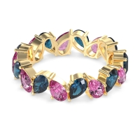 Twisted Pear Shape Eternity Taya Band