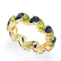 Twisted Pear Shape Eternity Taya Band