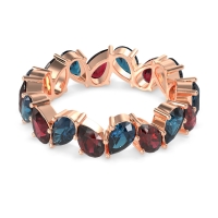 Twisted Pear Shape Eternity Taya Band