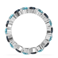 Twisted Pear Shape Eternity Taya Band