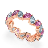 Twisted Pear Shape Eternity Taya Band
