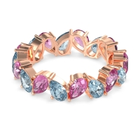 Twisted Pear Shape Eternity Taya Band