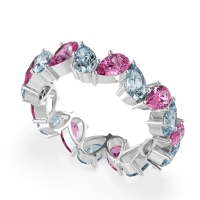 Twisted Pear Shape Eternity Taya Band
