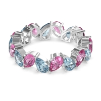 Twisted Pear Shape Eternity Taya Band