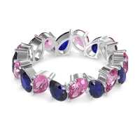 Twisted Pear Shape Eternity Taya Band