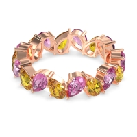 Twisted Pear Shape Eternity Taya Band