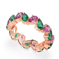 Twisted Pear Shape Eternity Taya Band