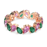 Twisted Pear Shape Eternity Taya Band