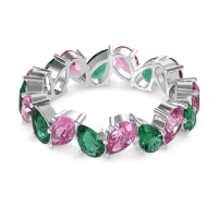 Twisted Pear Shape Eternity Taya Band