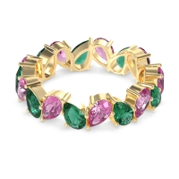 Twisted Pear Shape Eternity Taya Band