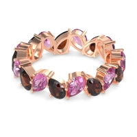 Twisted Pear Shape Eternity Taya Band