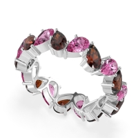 Twisted Pear Shape Eternity Taya Band