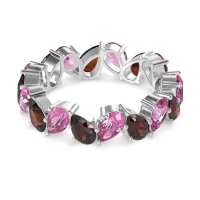 Twisted Pear Shape Eternity Taya Band