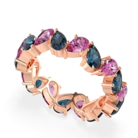 Twisted Pear Shape Eternity Taya Band