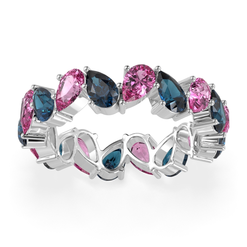 Twisted Pear Shape Eternity Taya Band