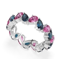 Twisted Pear Shape Eternity Taya Band