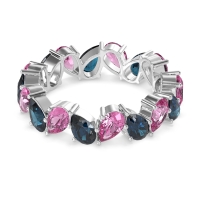 Twisted Pear Shape Eternity Taya Band