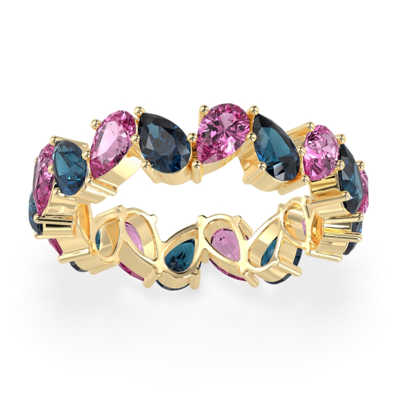 Twisted Pear Shape Eternity Taya Band