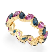 Twisted Pear Shape Eternity Taya Band