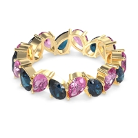 Twisted Pear Shape Eternity Taya Band